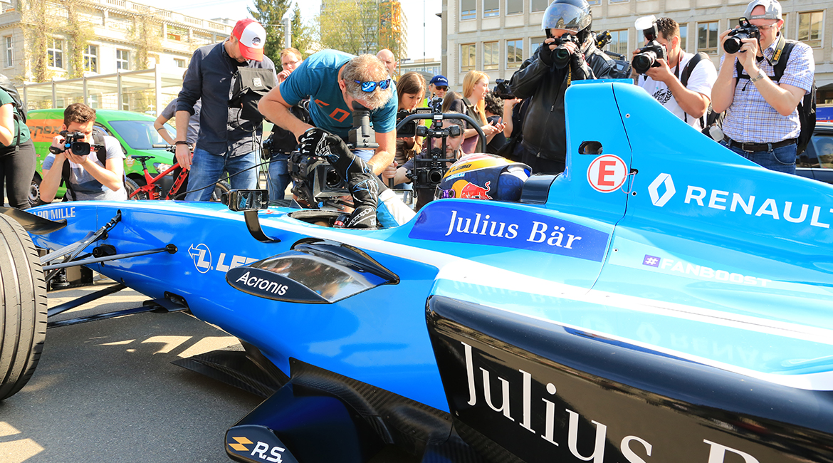 Formel E_Zürich E-Prix 2018_Roadshow_Buemi Formel E_Zürich E-Prix 2018_Roadshow_Buemi
